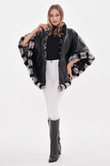 The Glacier Black Reversible Leather Jacket