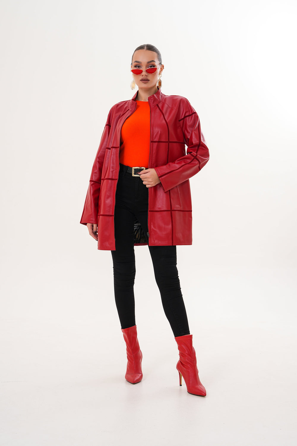 The Prado Reversible Red Leather Jacket