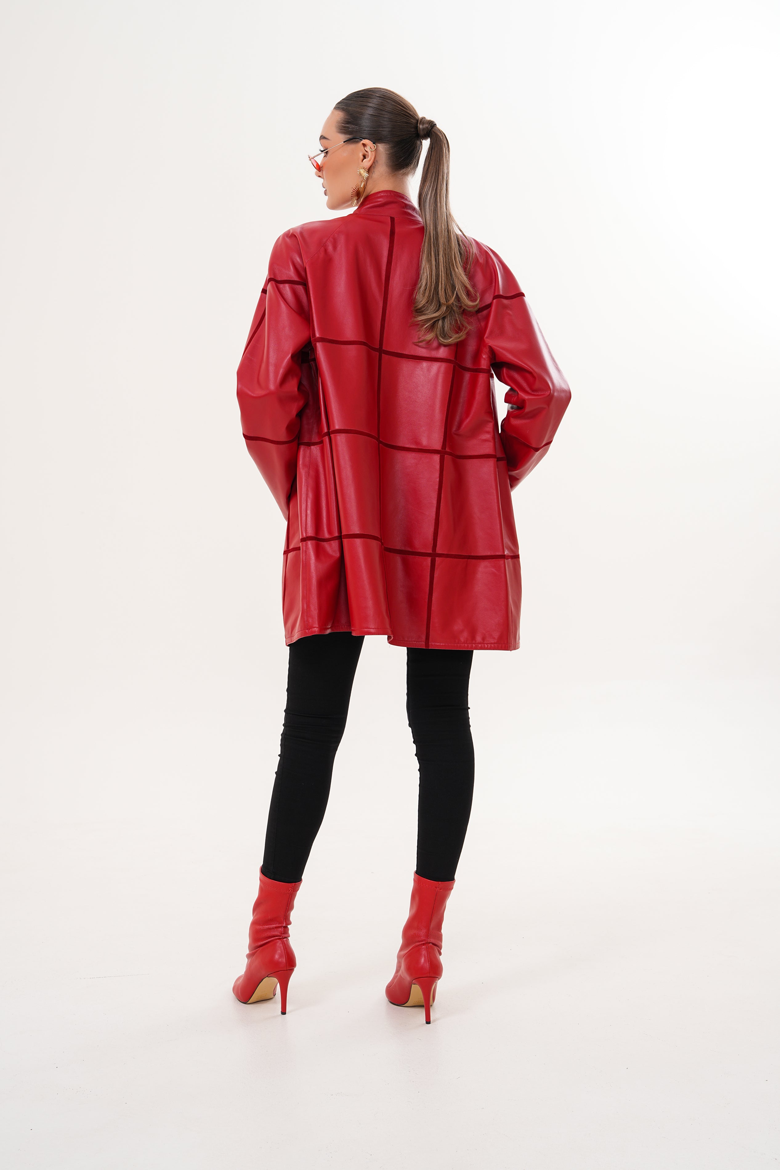 The Prado Reversible Red Leather Jacket