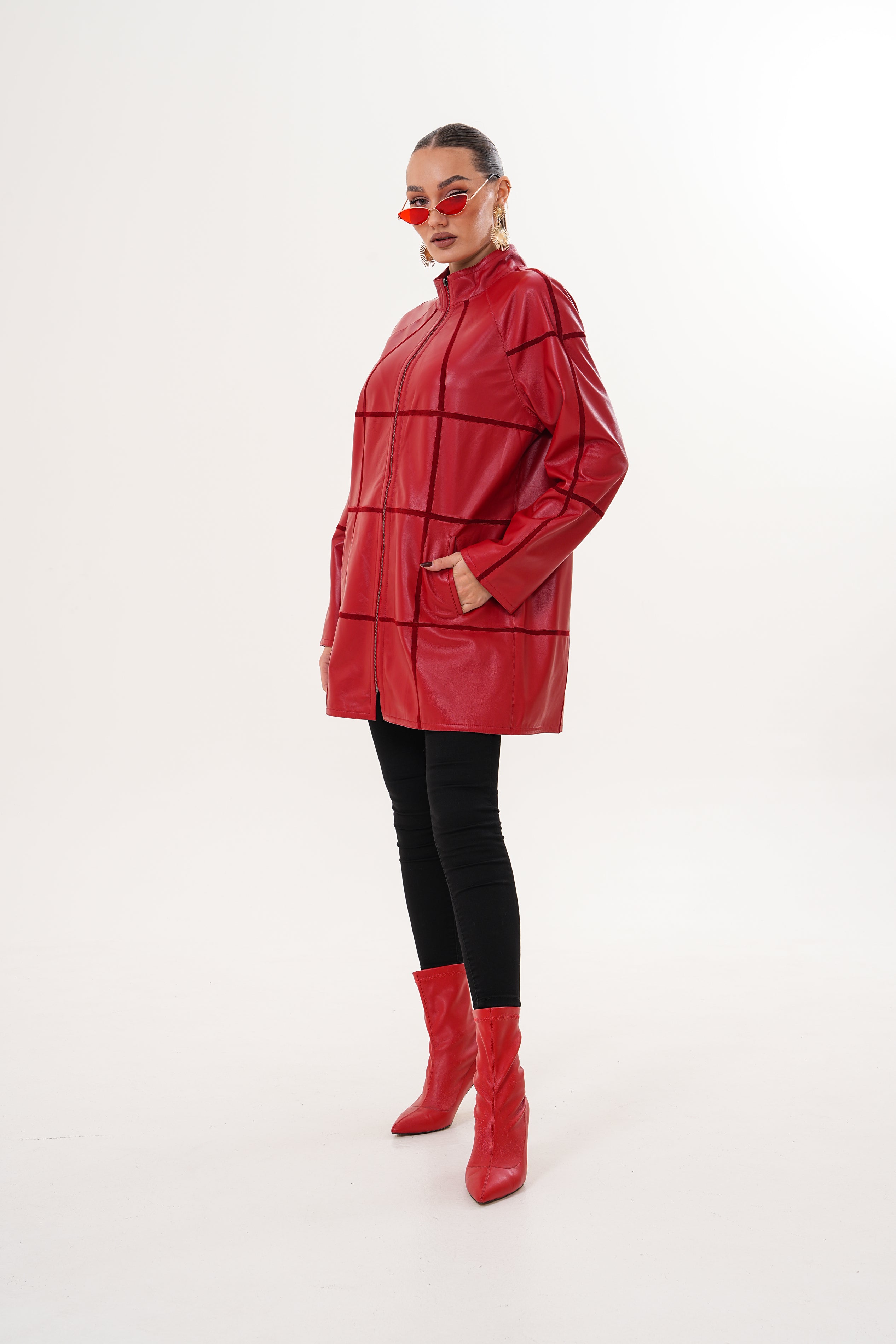 The Prado Reversible Red Leather Jacket