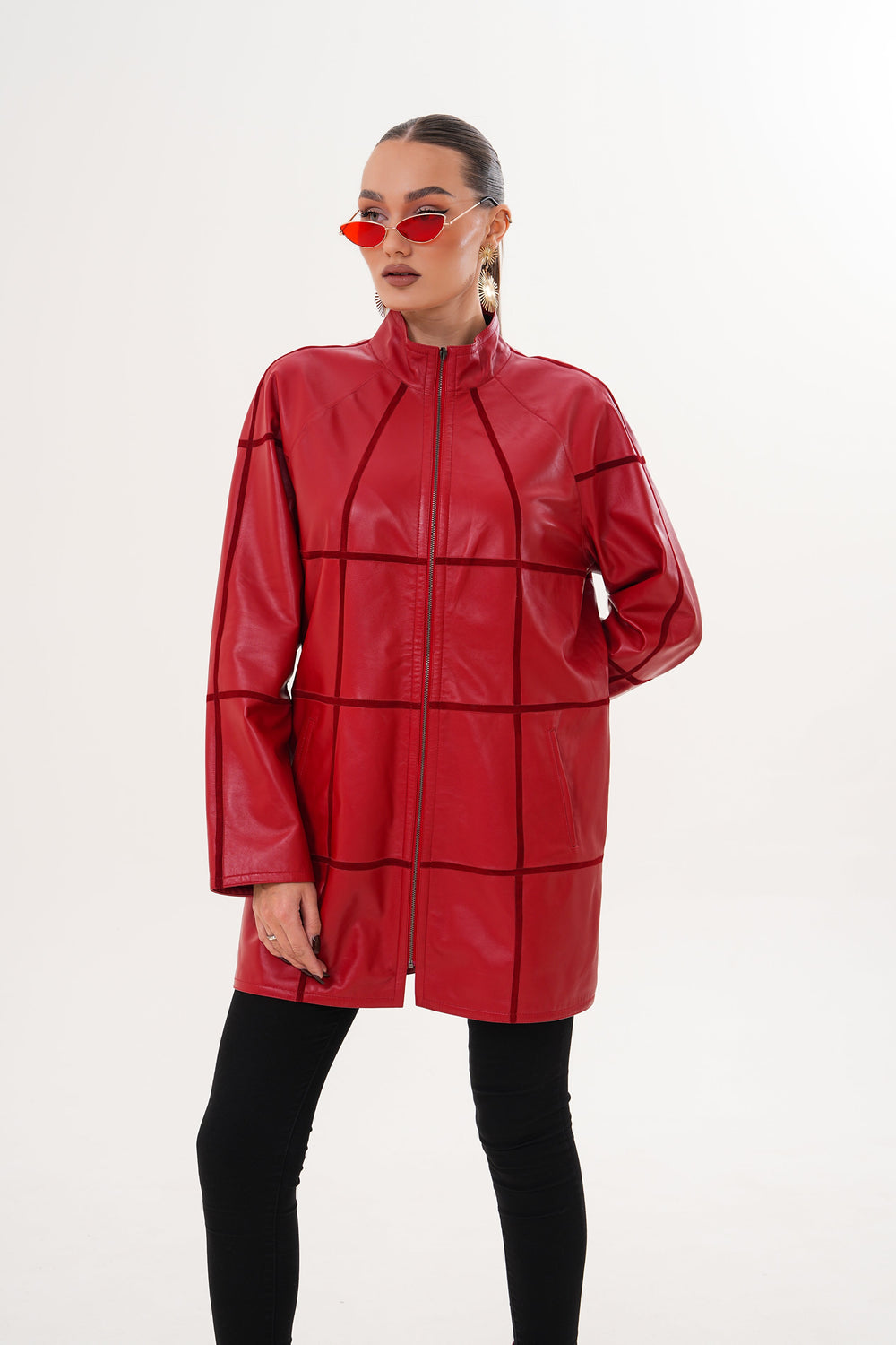 The Prado Reversible Red Leather Jacket