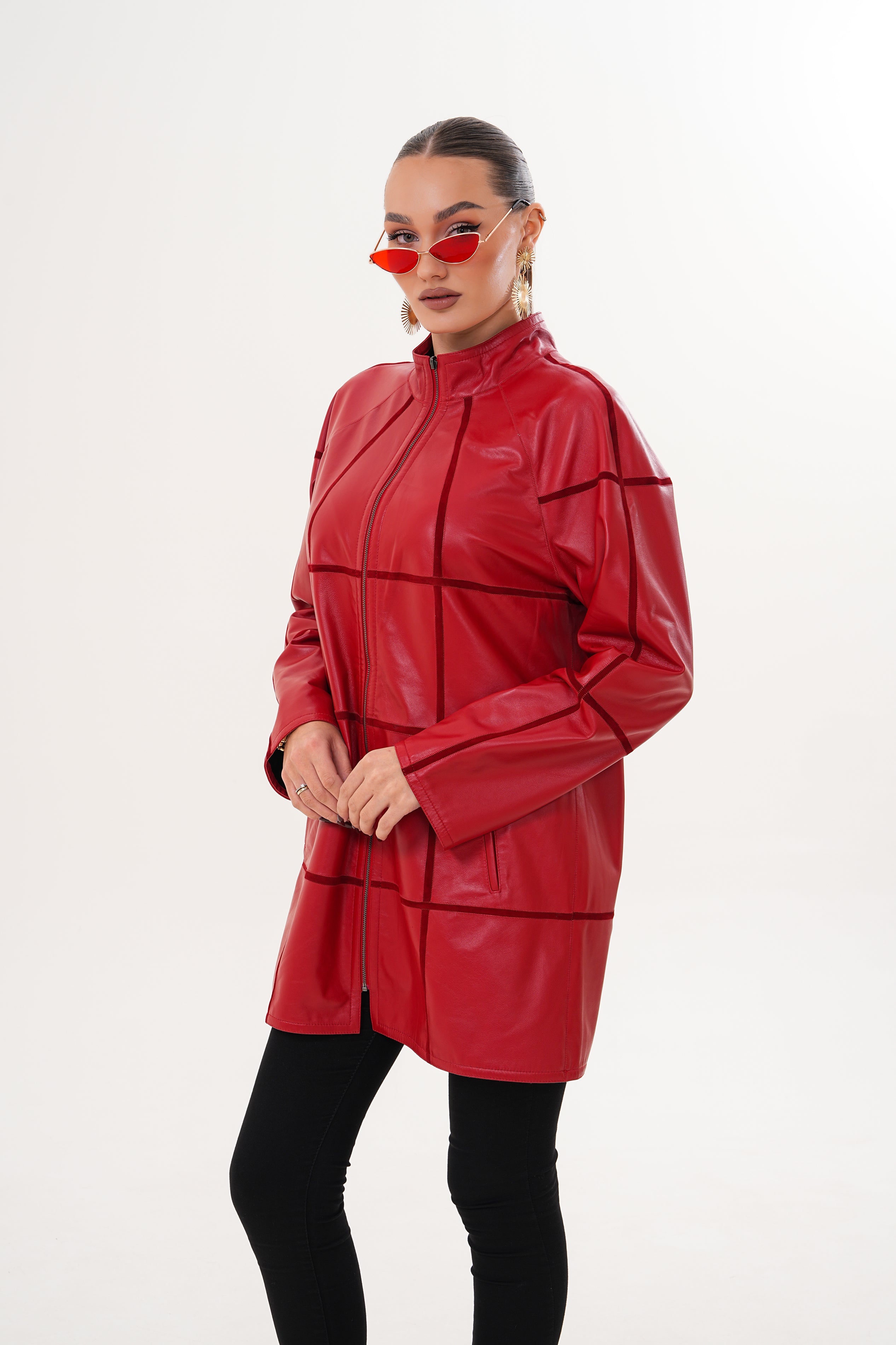 The Prado Reversible Red Leather Jacket