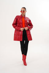 The Prado Reversible Red Leather Jacket
