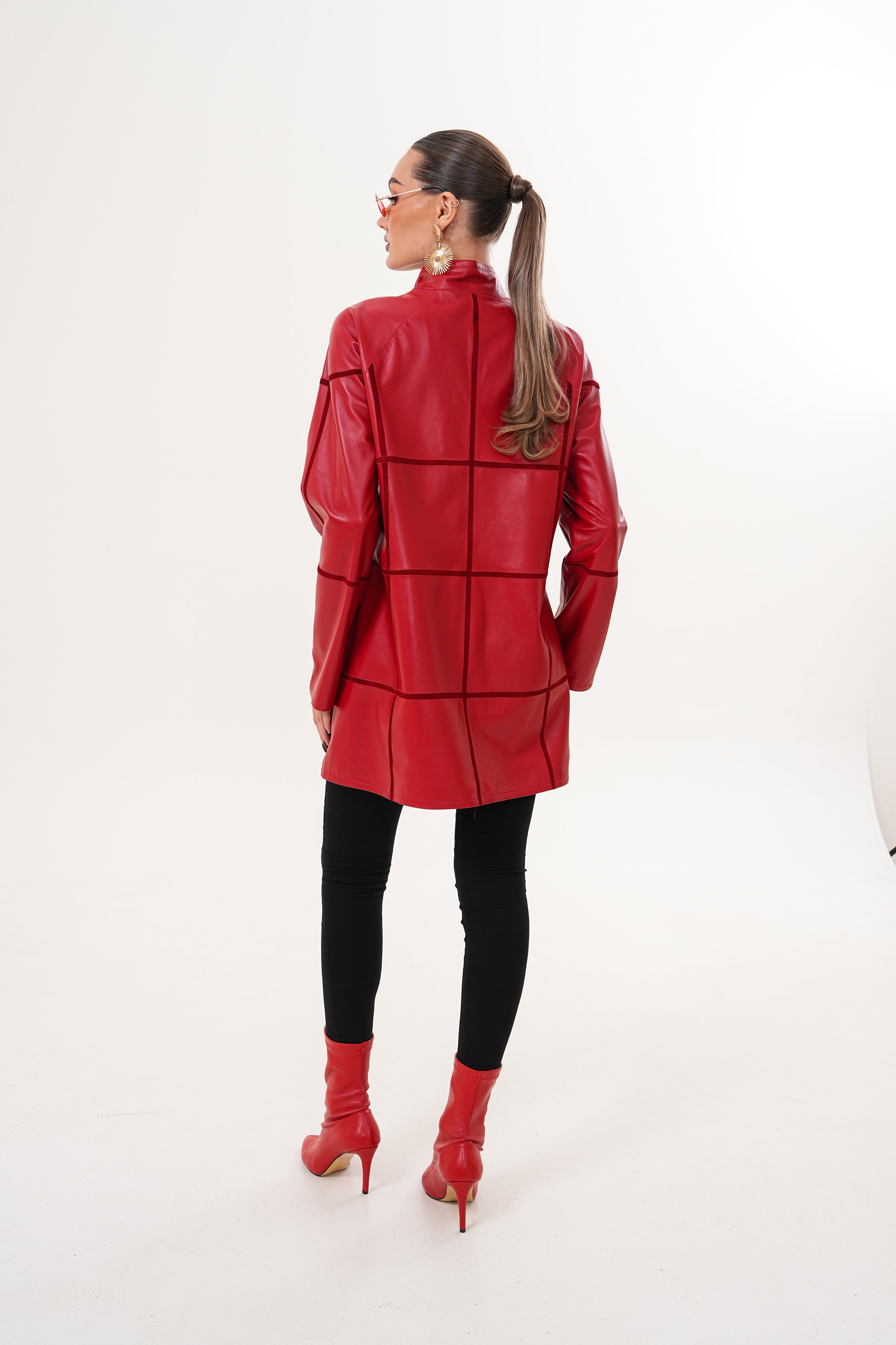 The Prado Reversible Red Leather Jacket