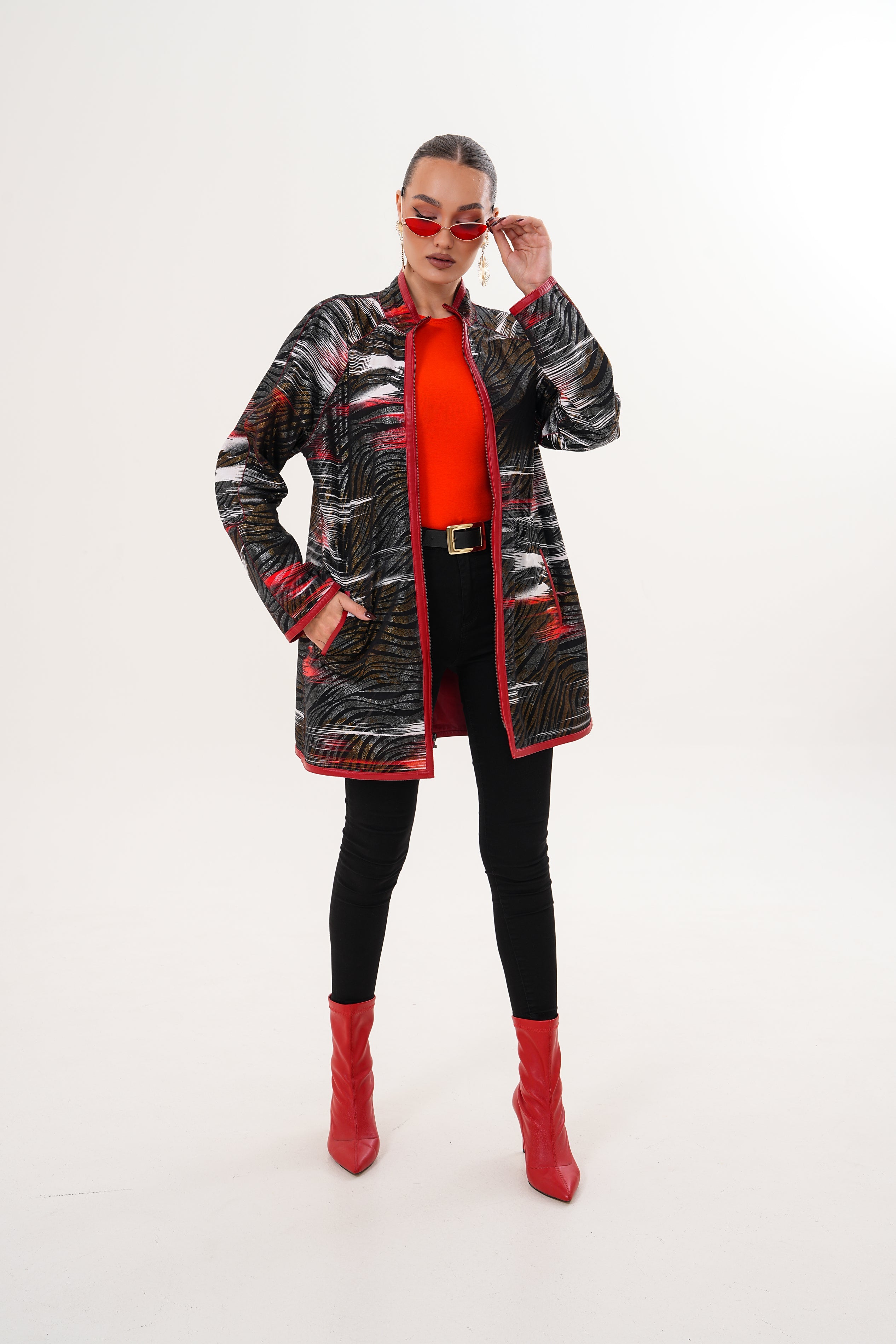 The Prado Reversible Red Leather Jacket