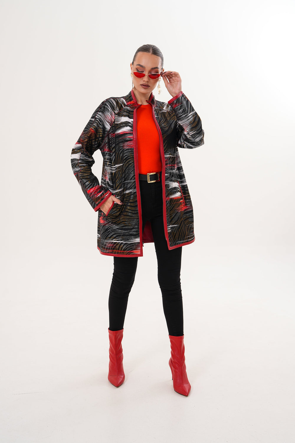The Prado Reversible Red Leather Jacket