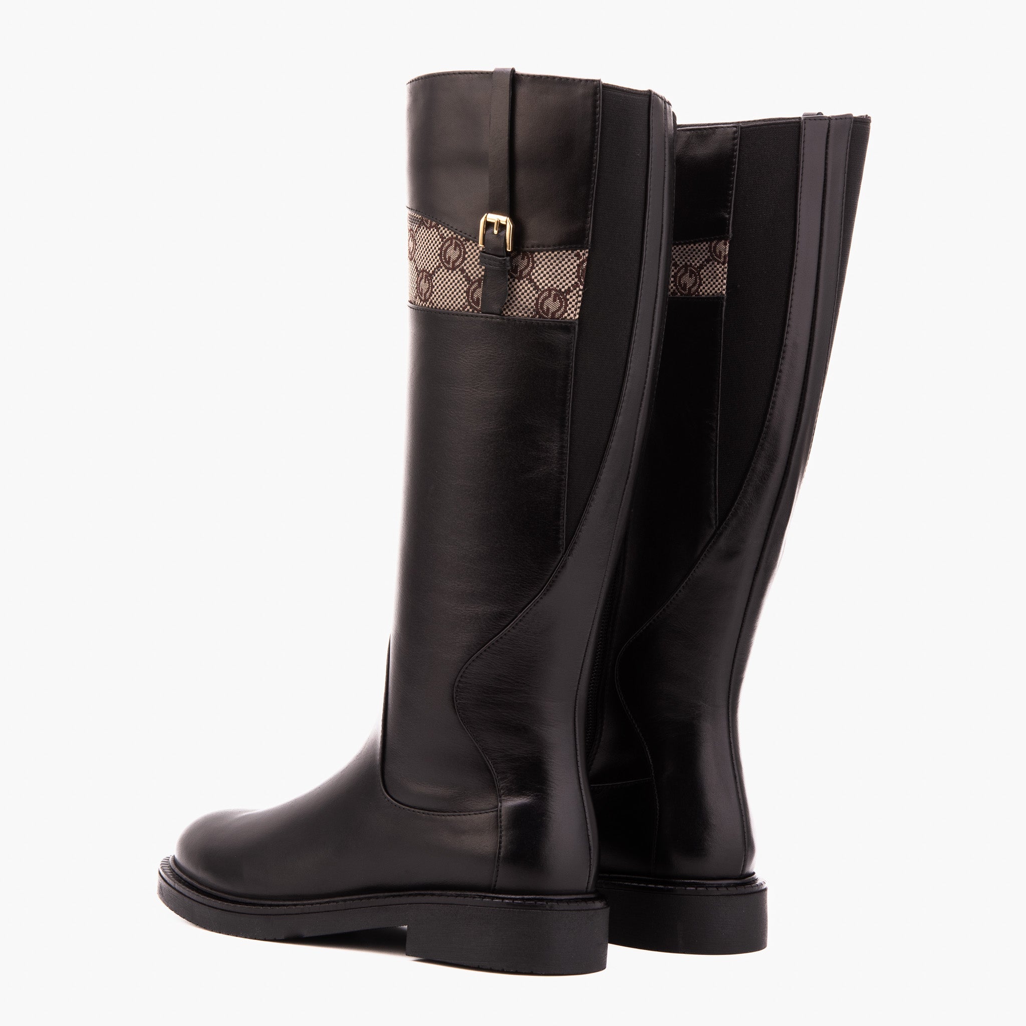 The Bellina Black Leather Women’s Knee-High Boot