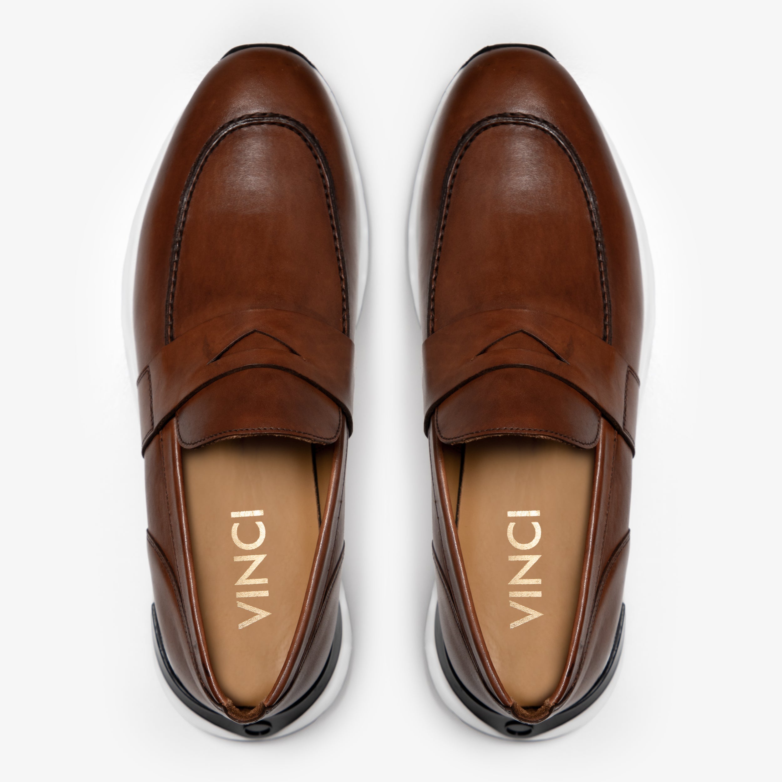 The Lara Tan Leather Sneaker