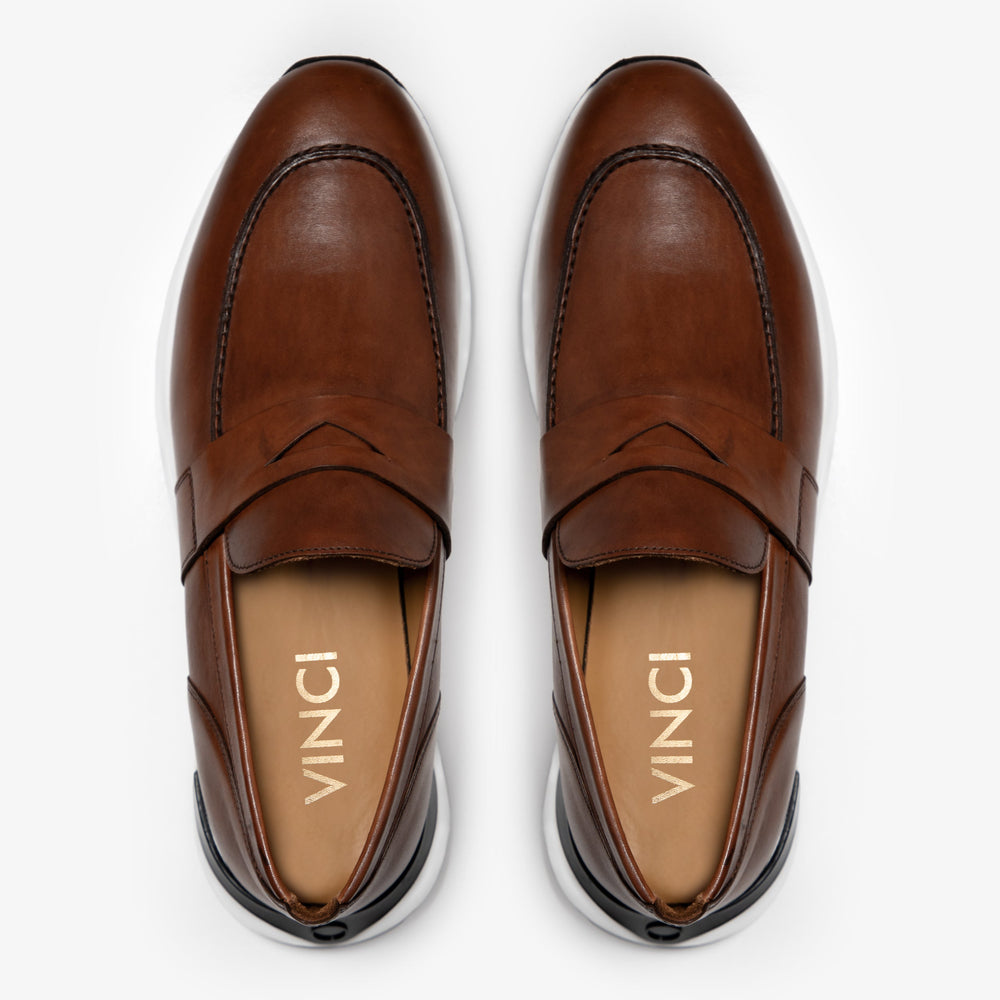 The Lara Tan Leather Sneaker
