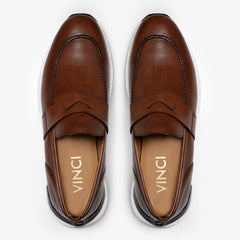 The Lara Tan Leather Sneaker