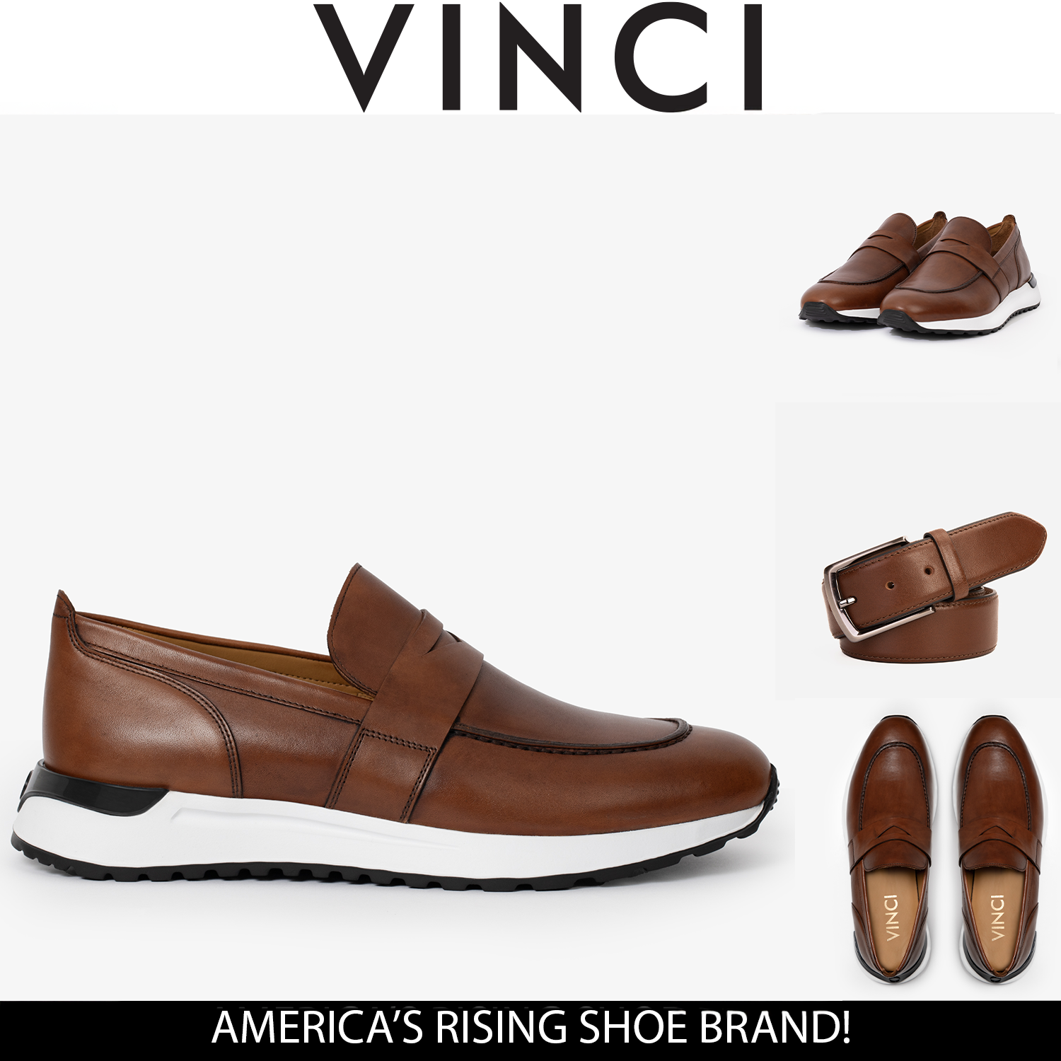 The Lara Tan Leather Sneaker