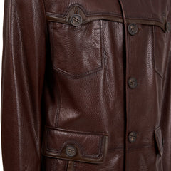 The Montclair Brown Leather Jacket