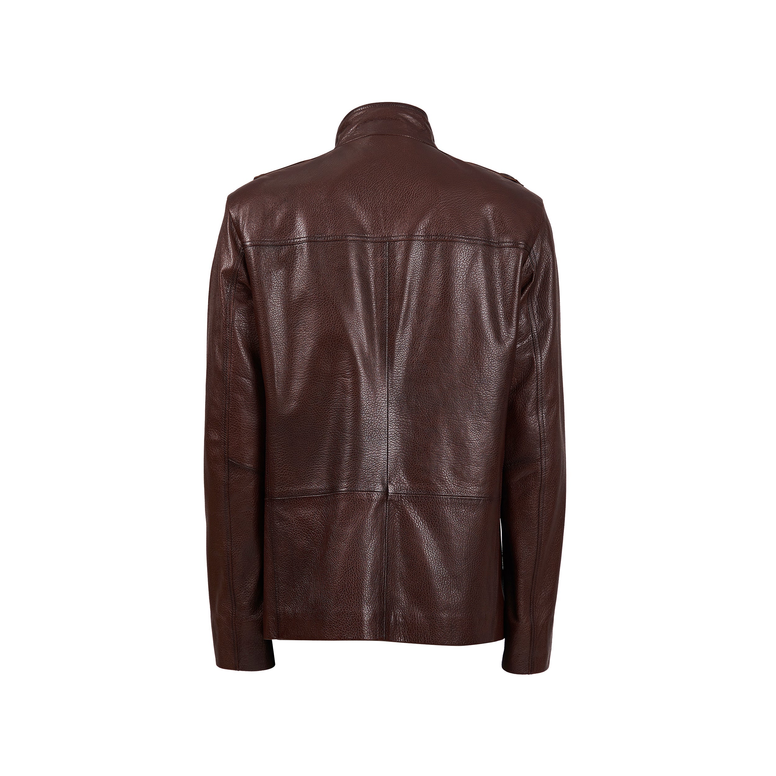 The Montclair Brown Leather Jacket