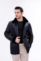 The Treviso Black Shearling Jacket
