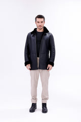 The Treviso Black Shearling Jacket