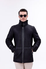 The Varese Black Shearling Jacket