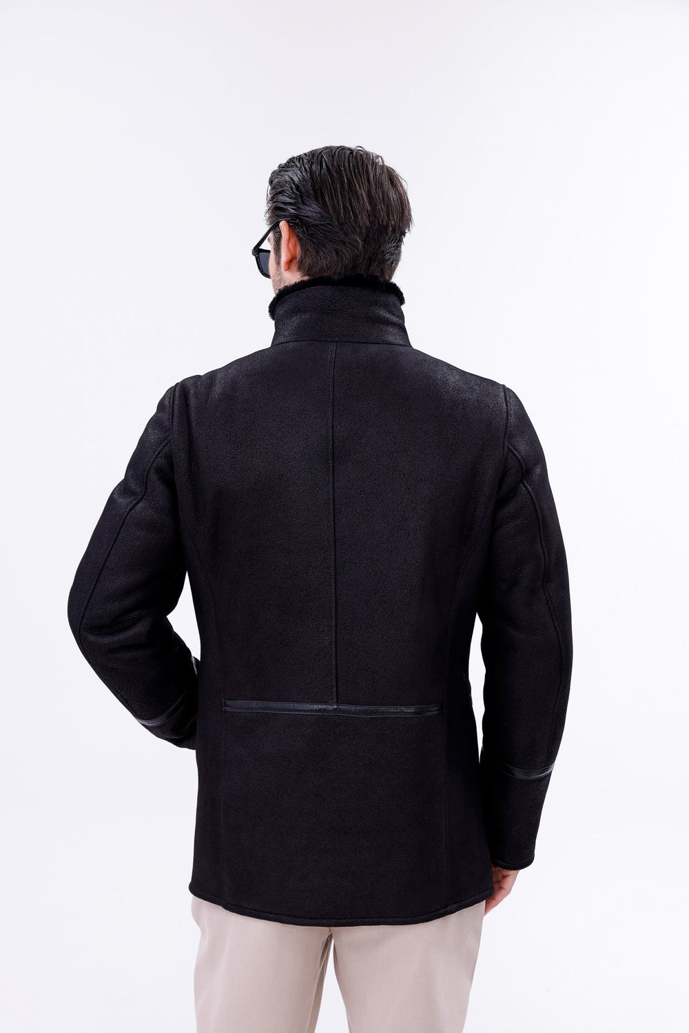 The Varese Black Shearling Jacket