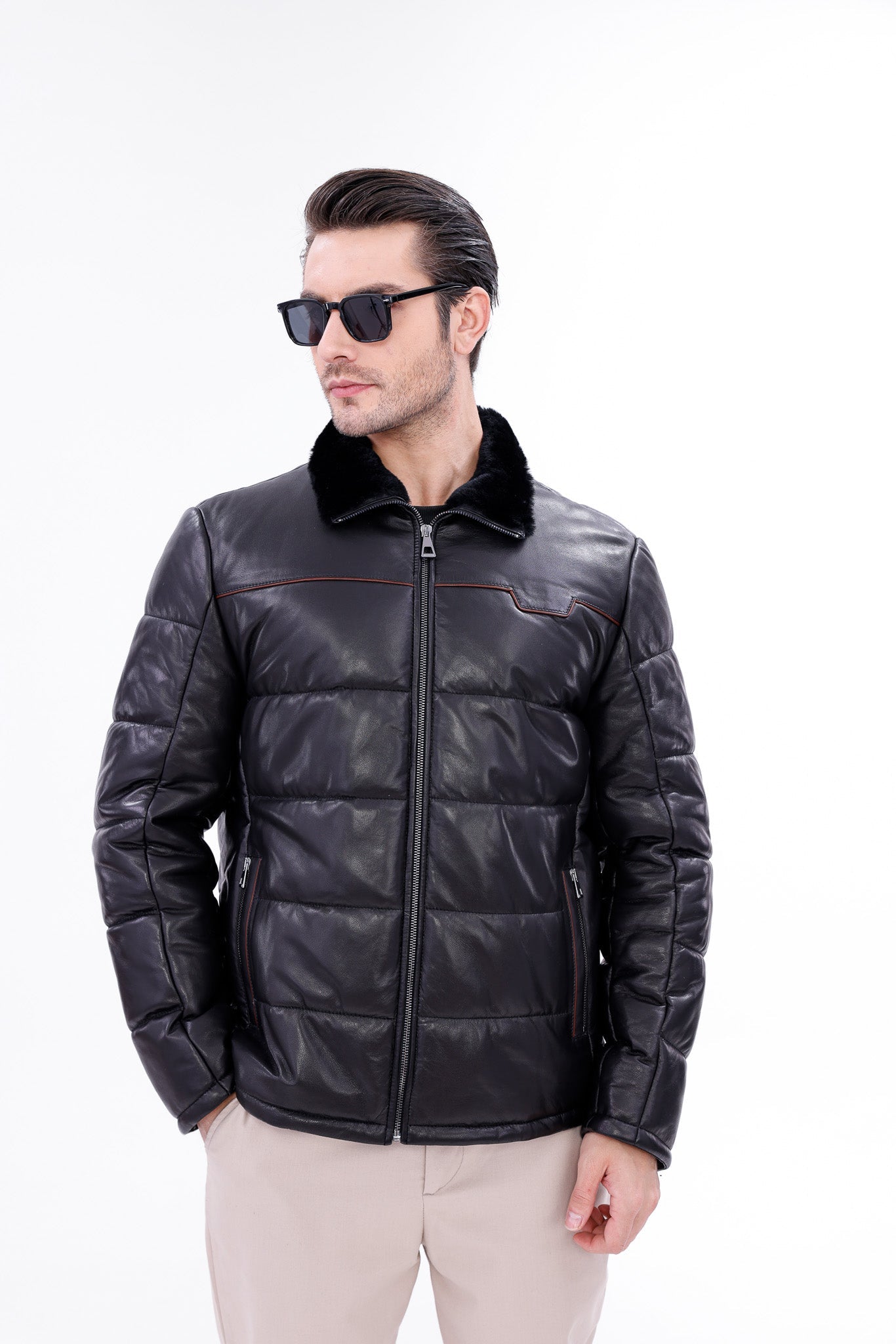 The Valtina Black Shearling Jacket