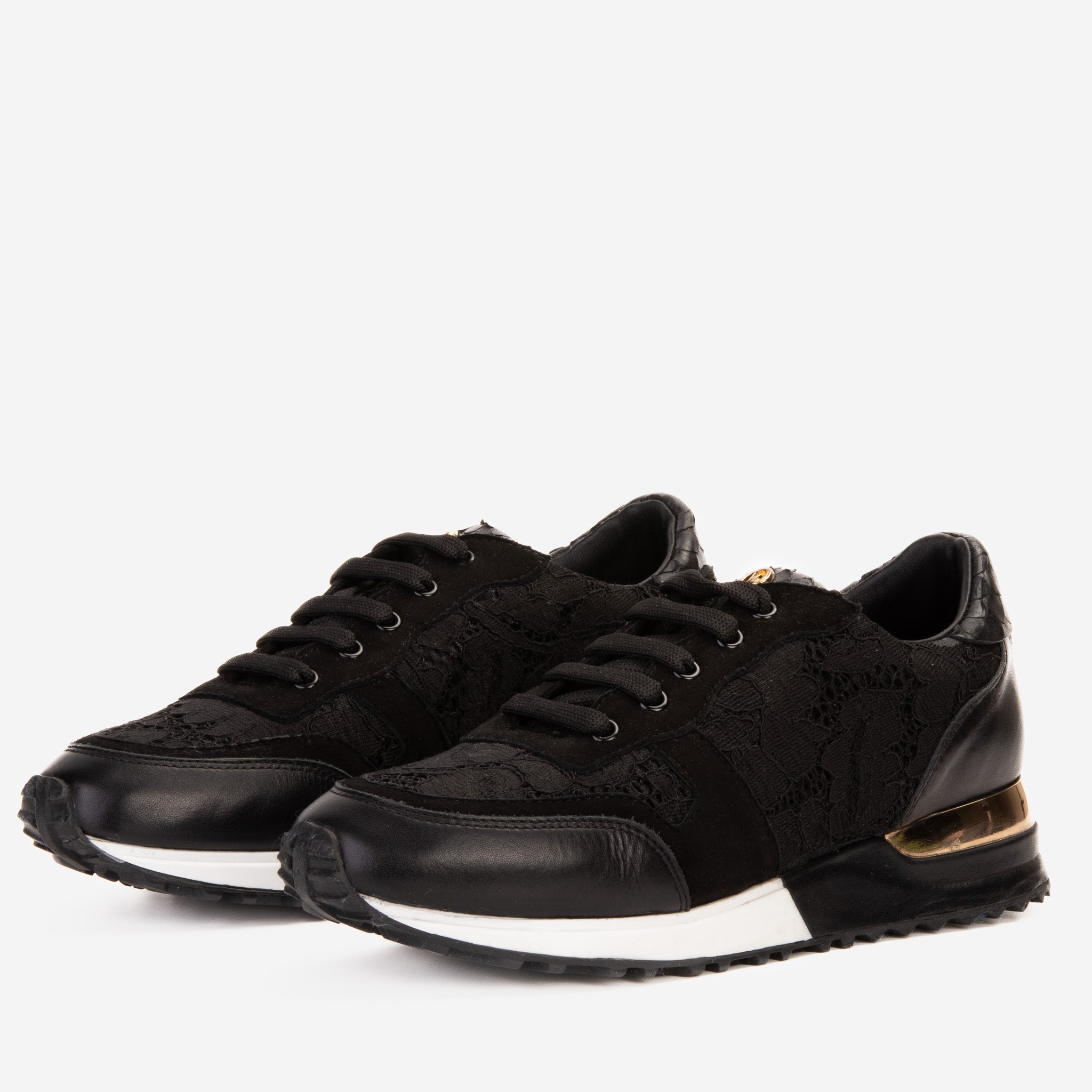 The Noir Black Leather Sneaker