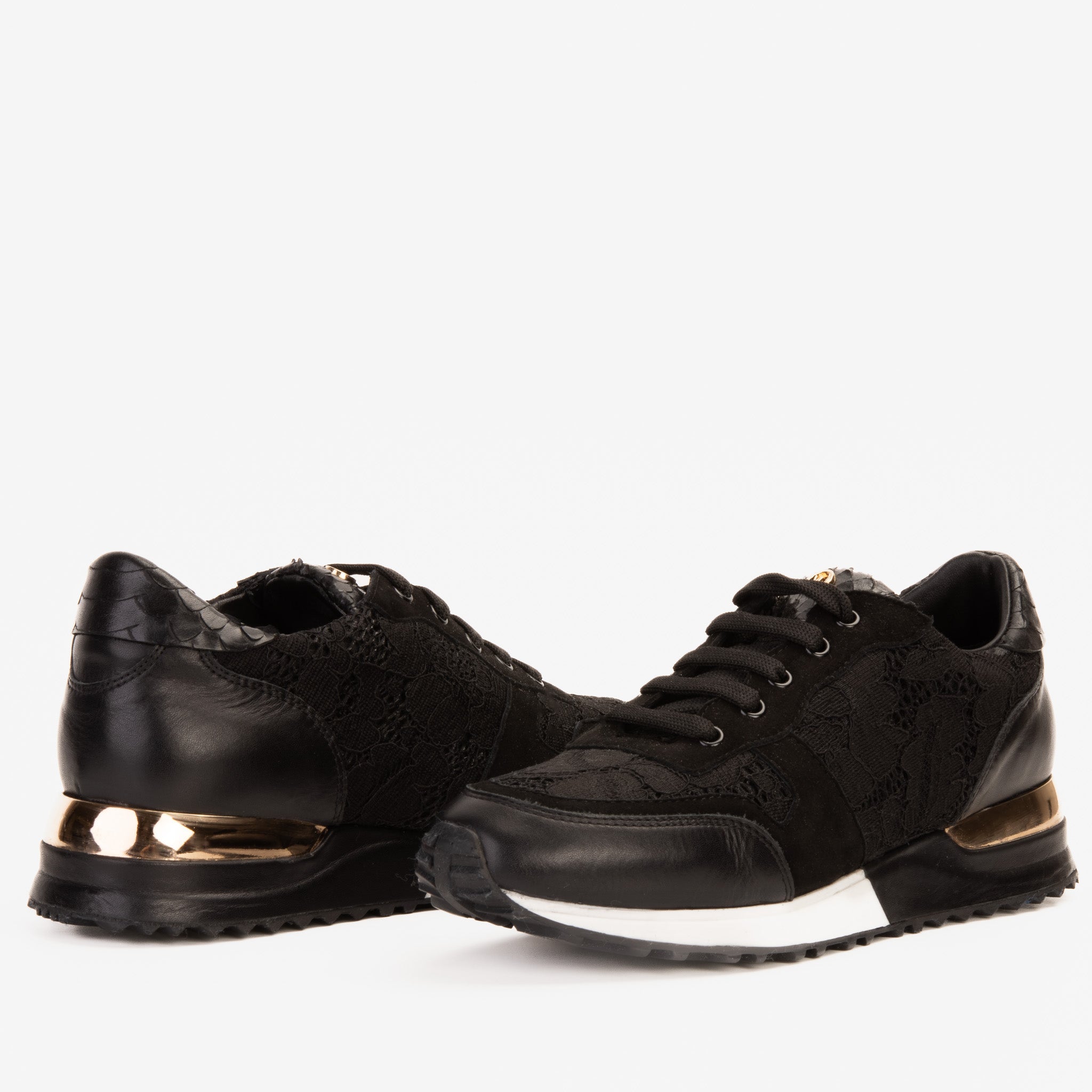 The Noir Black Leather Sneaker