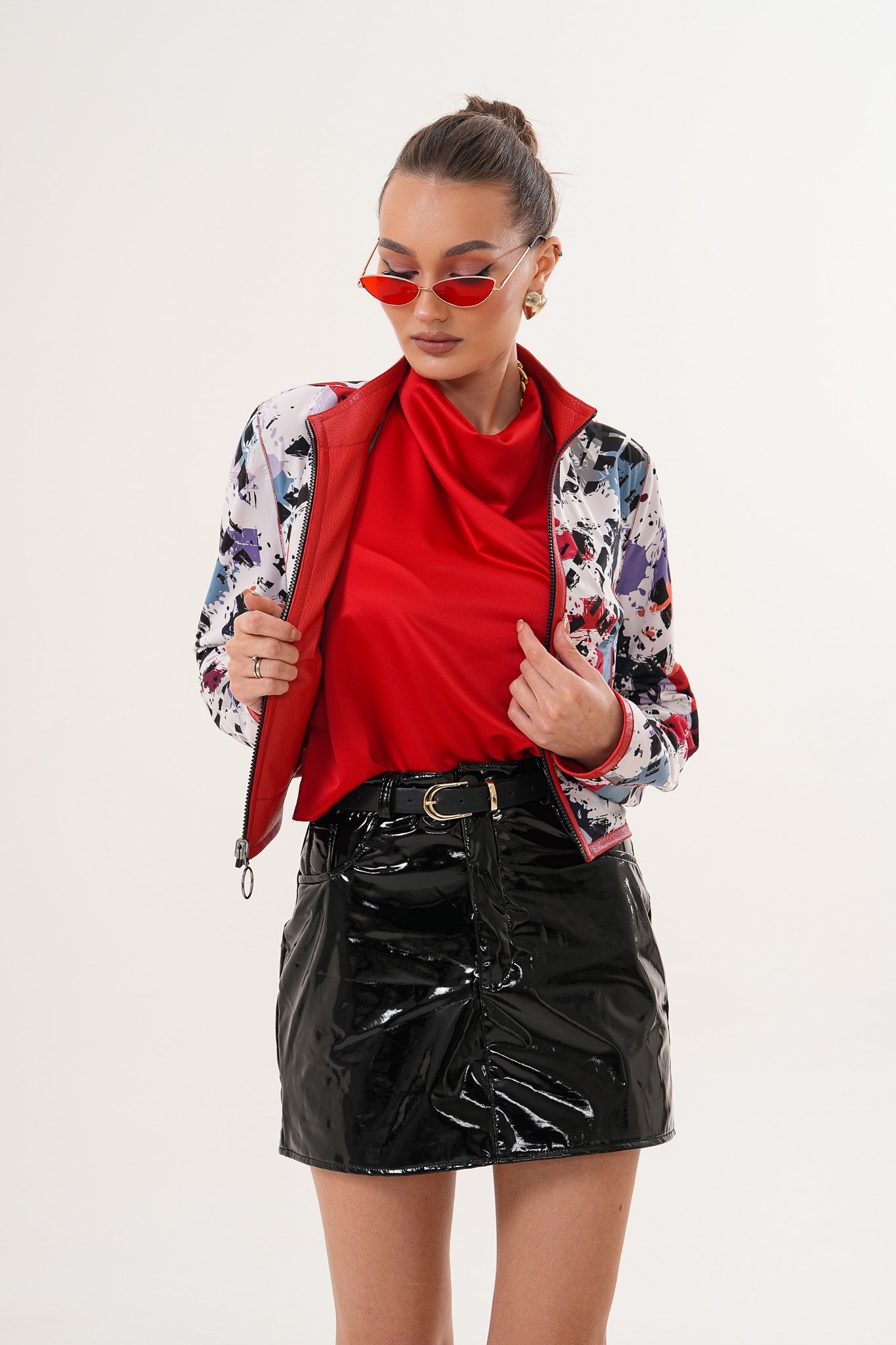 The Elvaris Reversible Red Leather Jacket