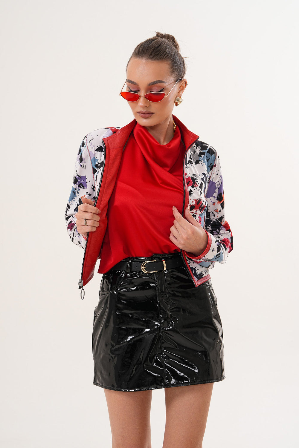 The Elvaris Reversible Red Leather Jacket