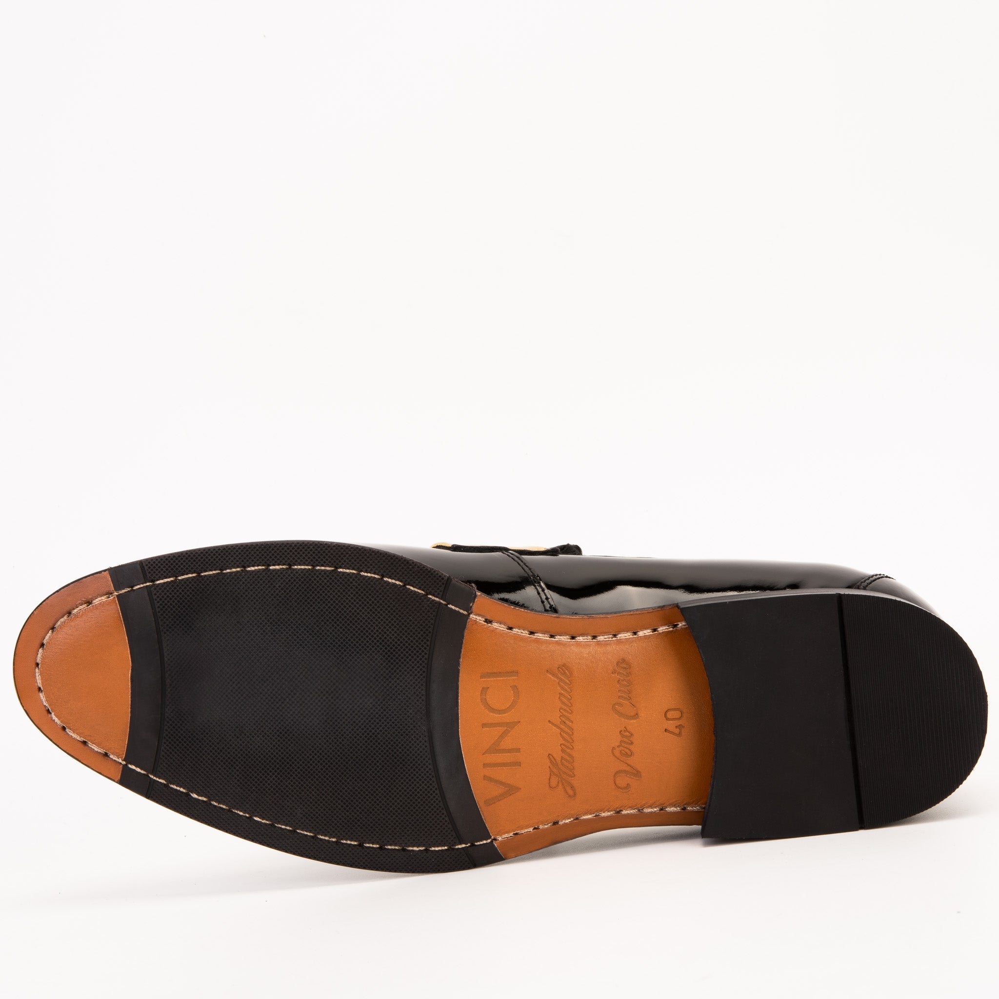 The Imperial Black Gold Leather Dress Shoe
