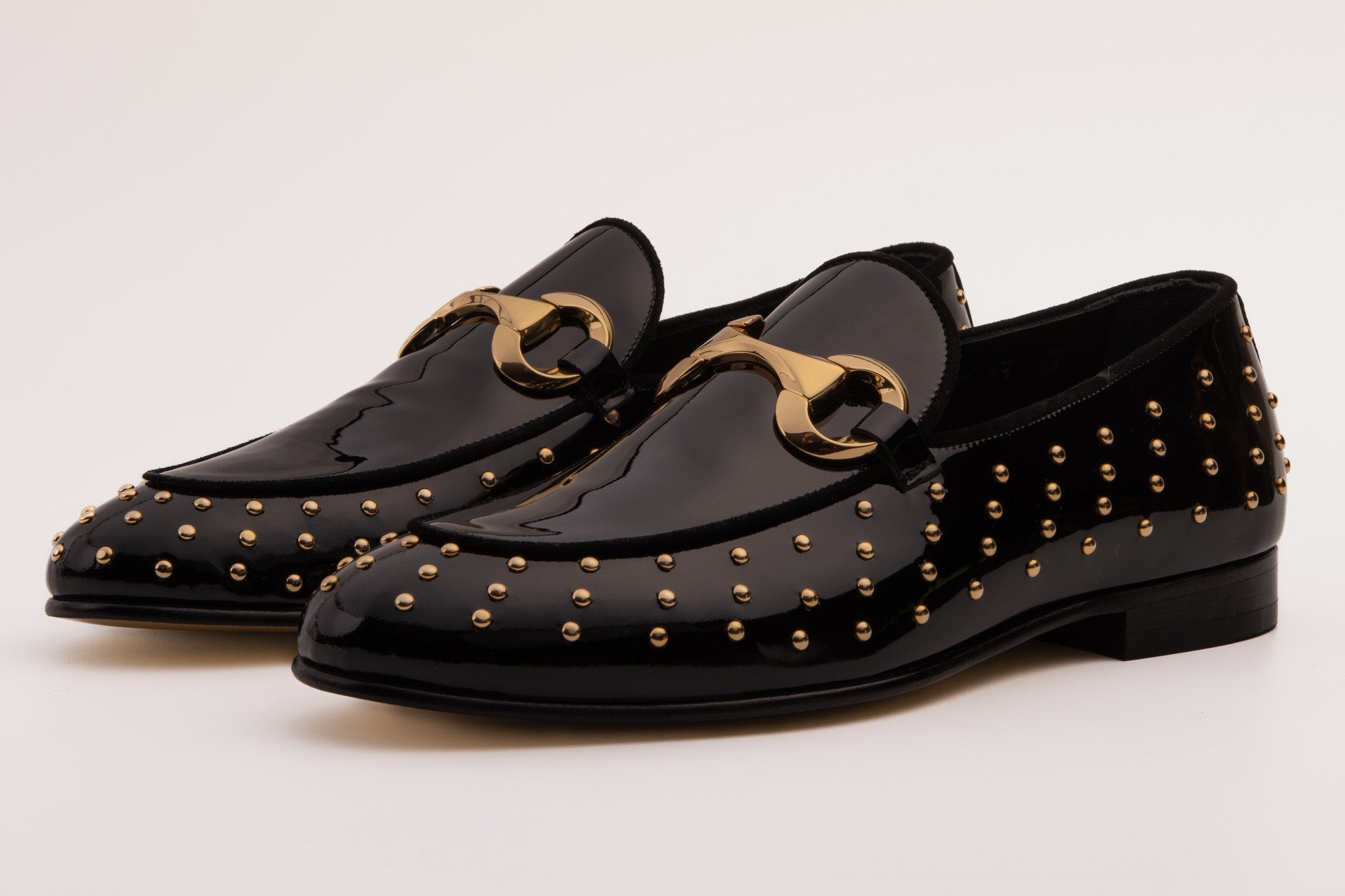 The Jupiter  Shoe Black Spike Leather  Bit Dress Loafer Limited Edition  Shoe