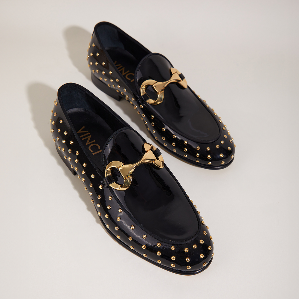 The Jupiter  Shoe Black Spike Leather  Bit Dress Loafer Limited Edition  Shoe