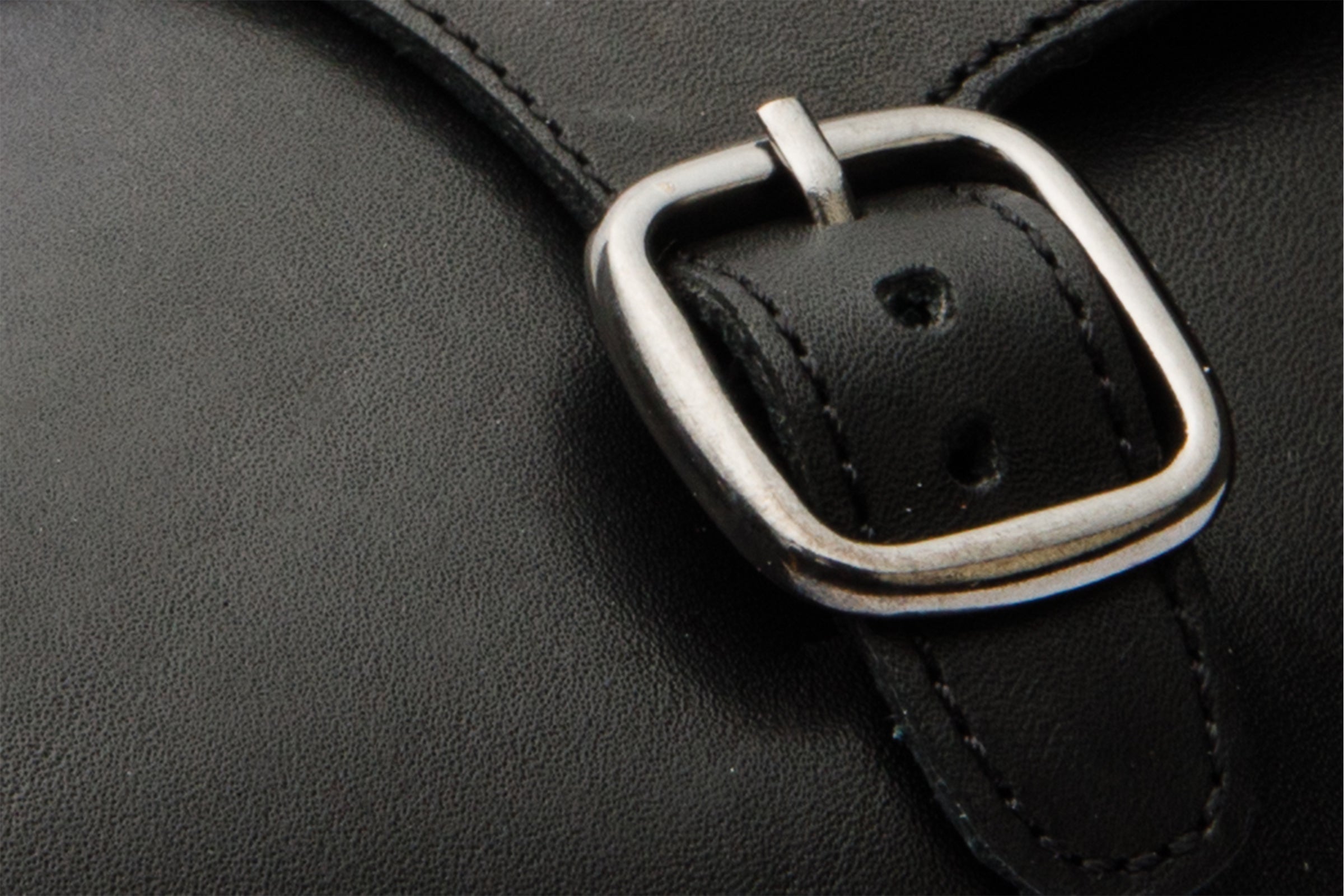 Preston Black Leather Suede Double Monk Strap Ankle Boot