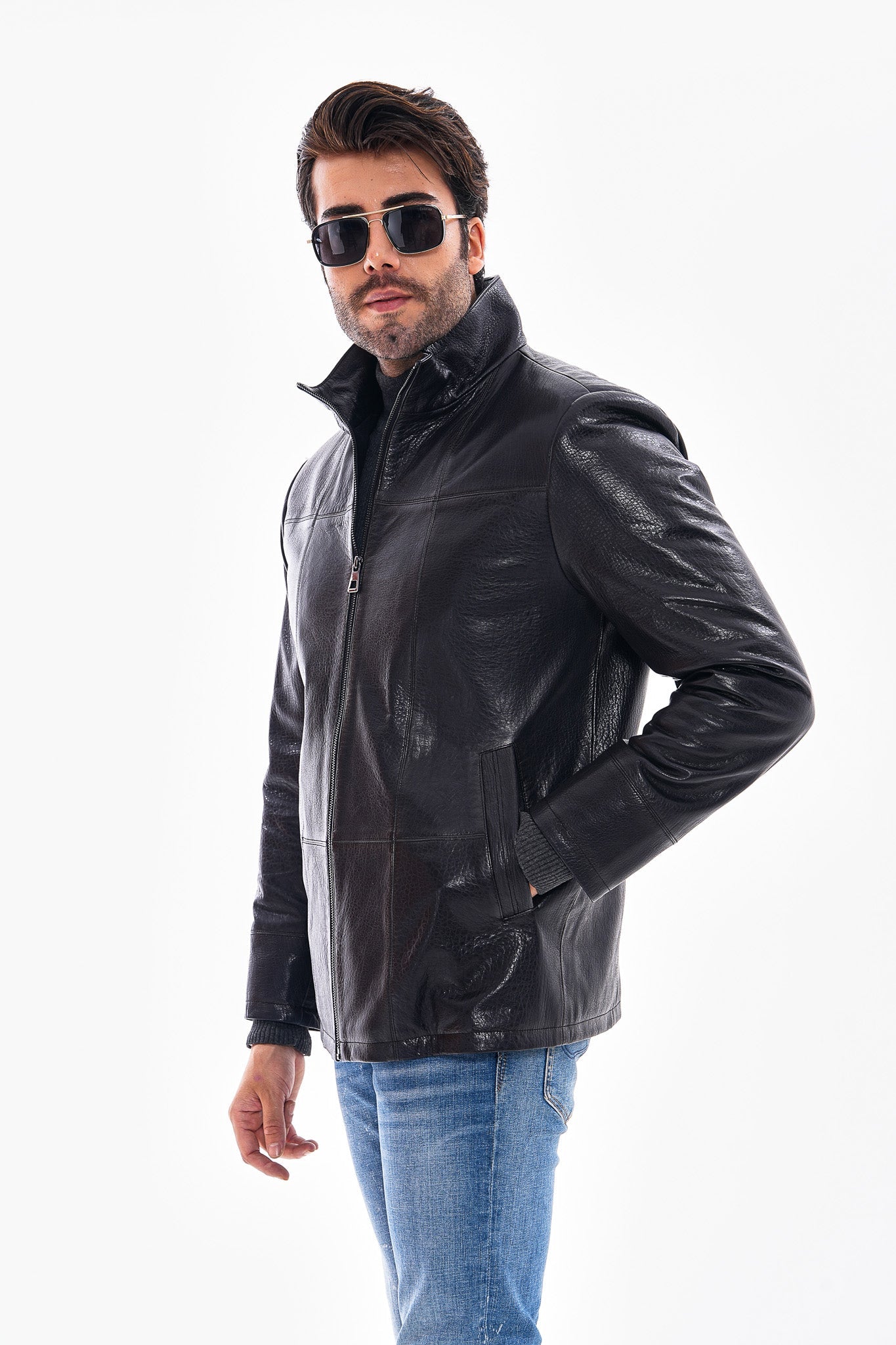 The Nero Black Leather Jacket