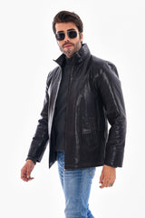 The Nero Black Leather Jacket
