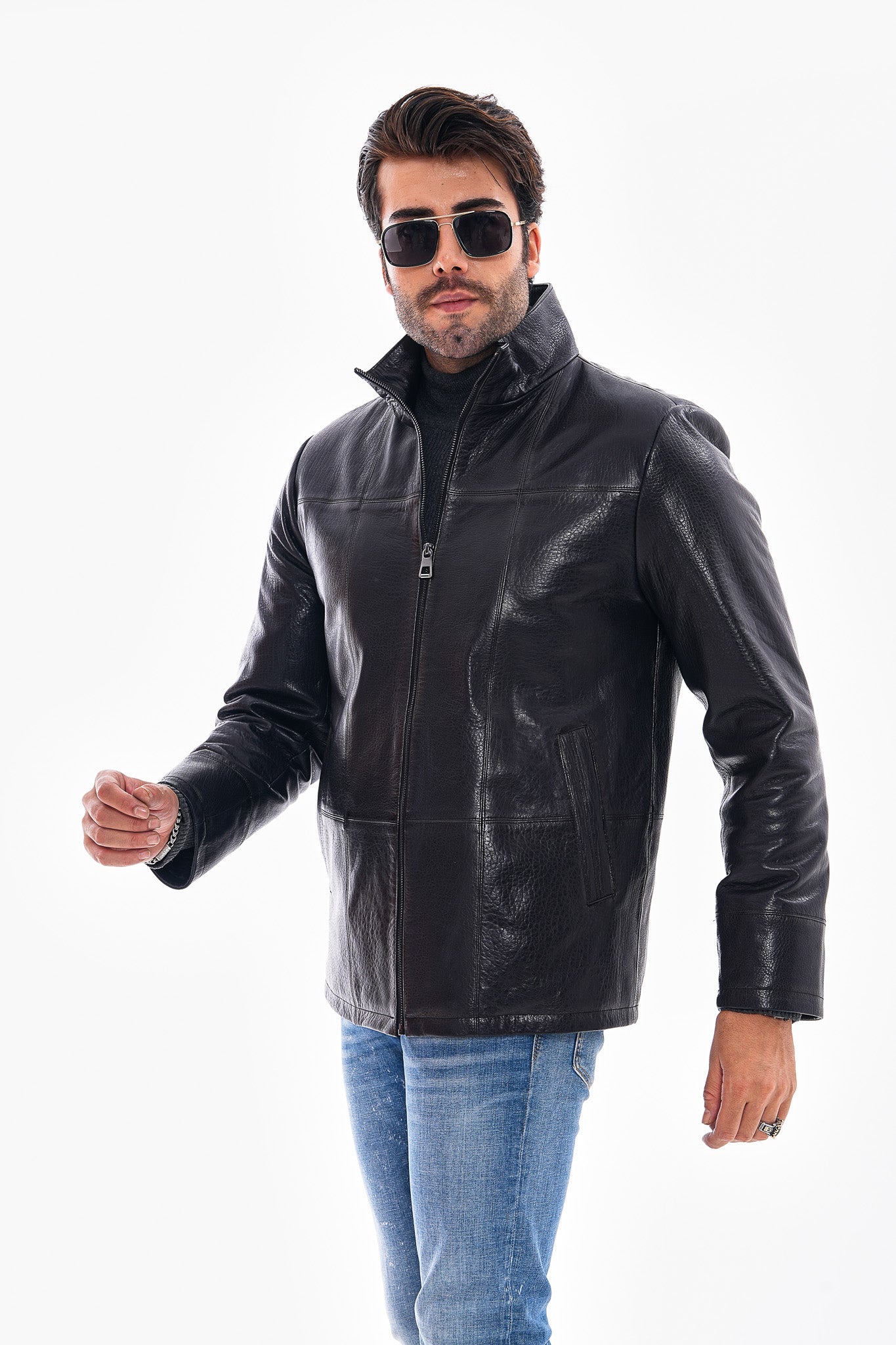 The Nero Black Leather Jacket