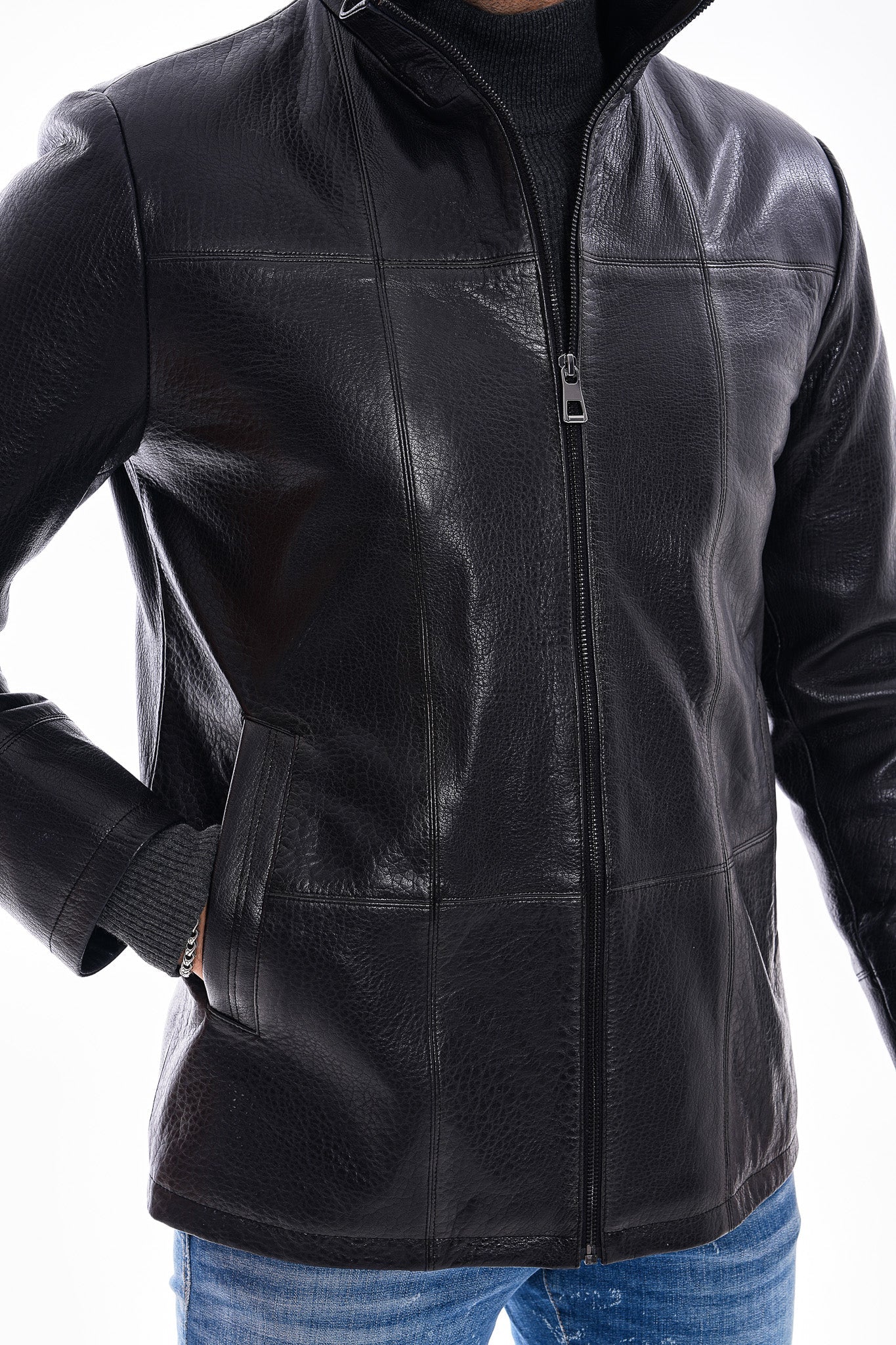 The Nero Black Leather Jacket
