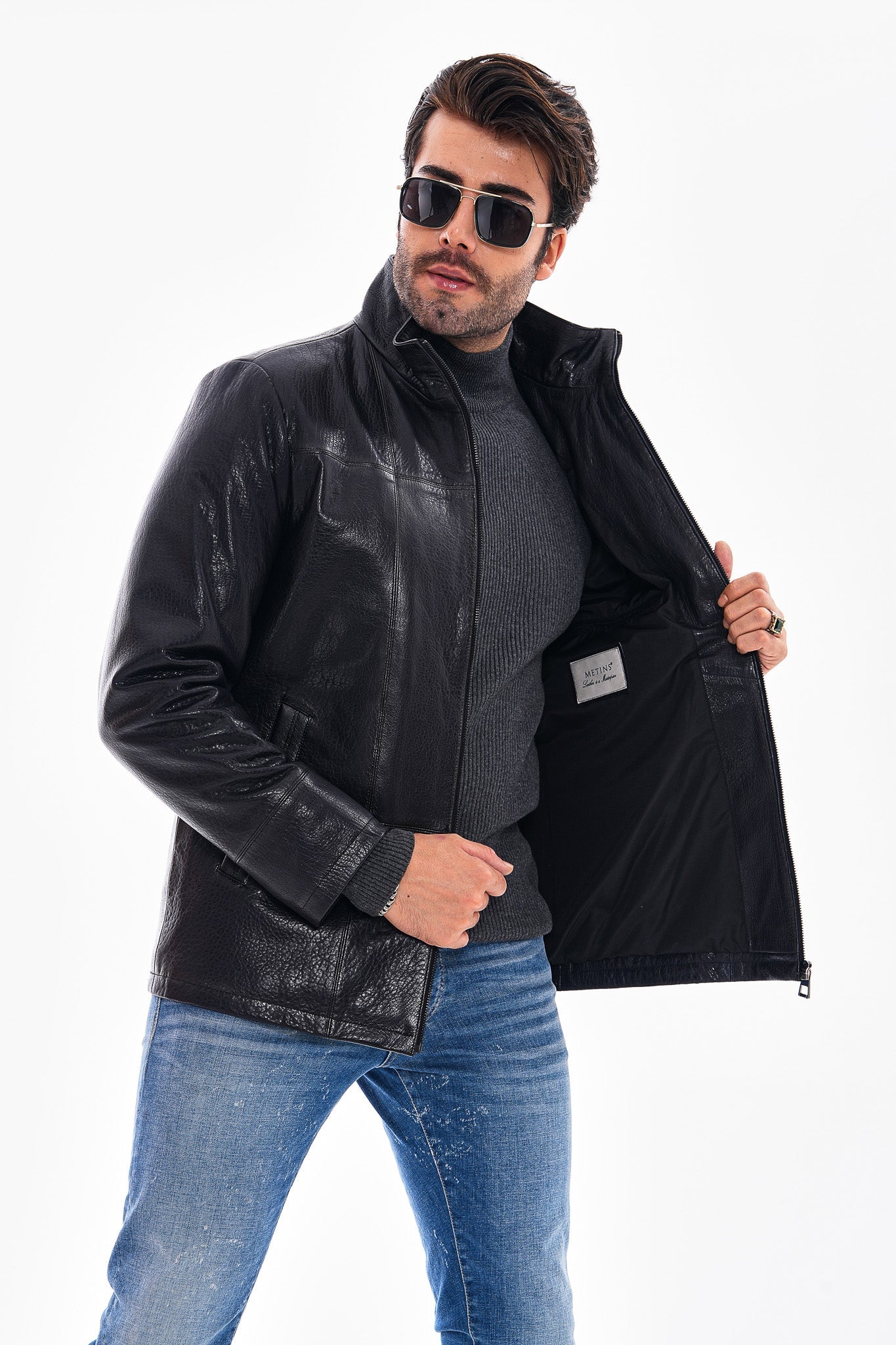 The Nero Black Leather Jacket
