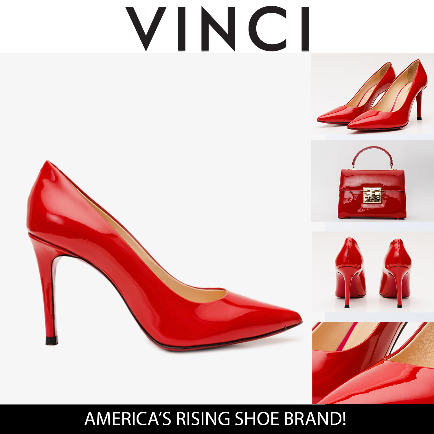 The Ege Red Leather Pump Fuchsia Sole Shoe