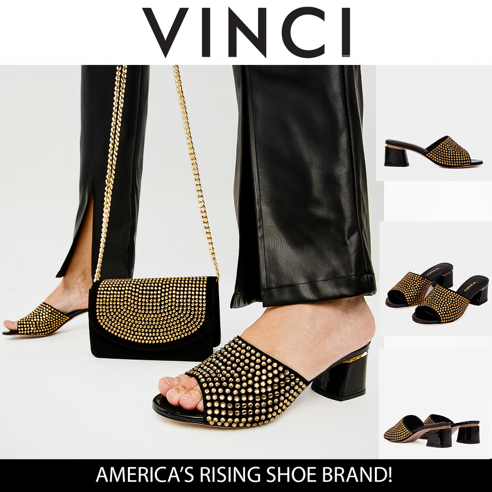 The Ailano Gold Glitter Leather Sandal