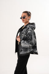 The Calyra Reversible Leather Jacket – Black