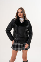 The Elvora Black Leather Jacket