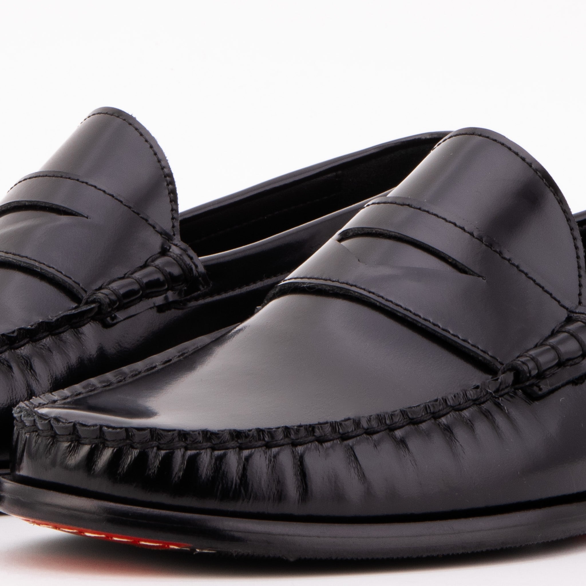 The Belmont Black Polished Leather Loafer