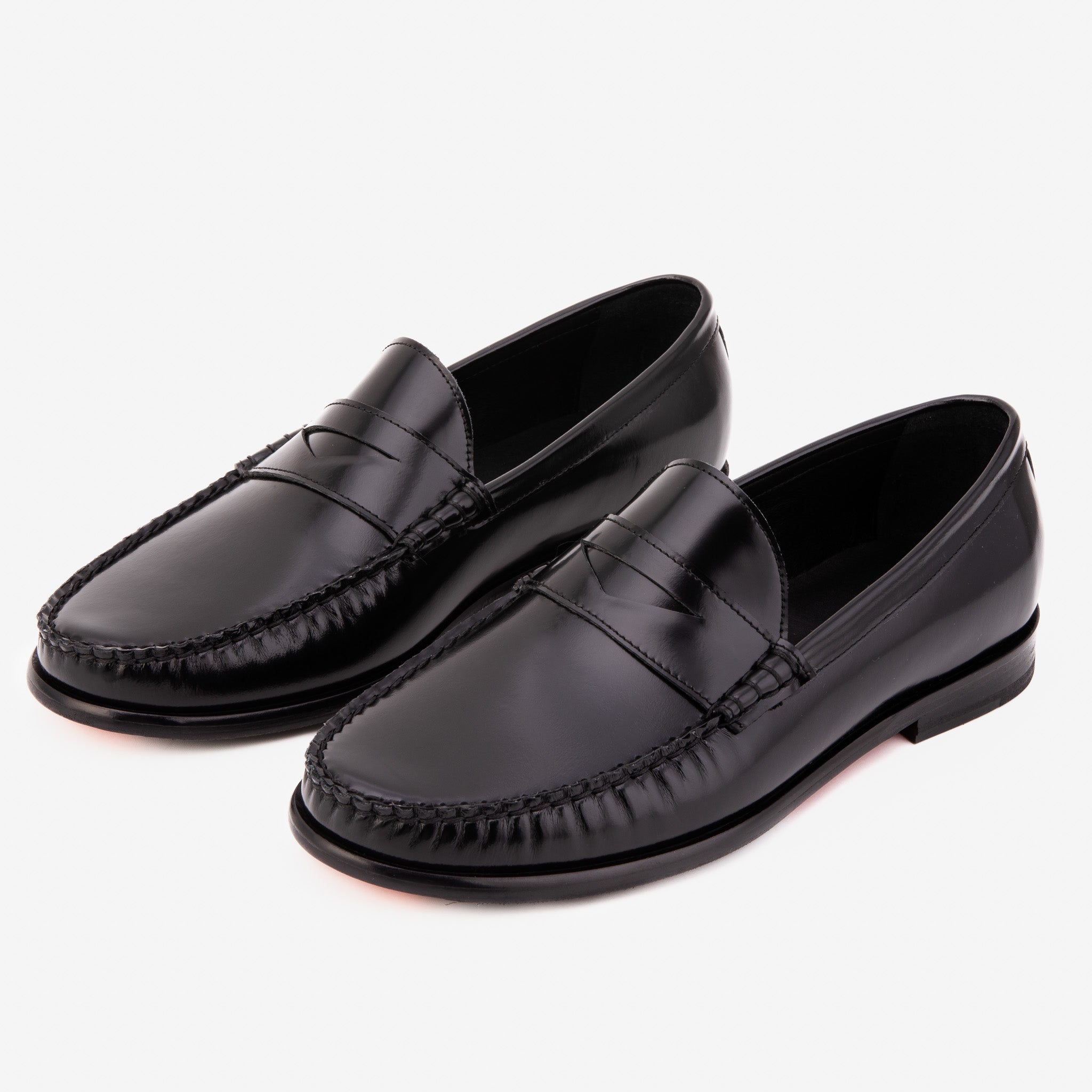 The Belmont Black Polished Leather Loafer