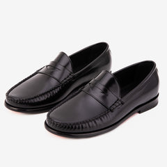 The Belmont Black Polished Leather Loafer