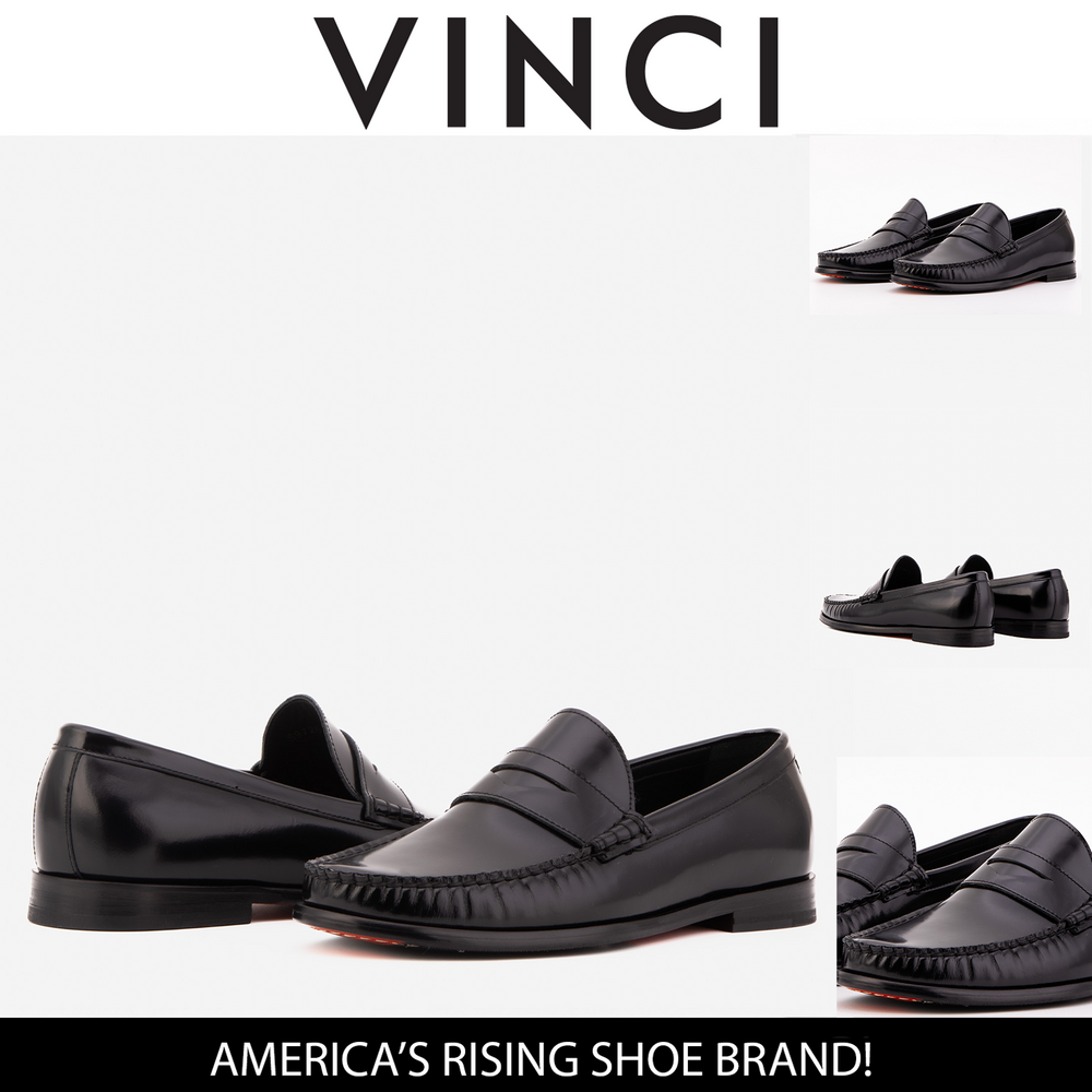 The Belmont Black Polished Leather Loafer