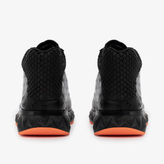 The Caesars Black Leather High-Top Sneaker