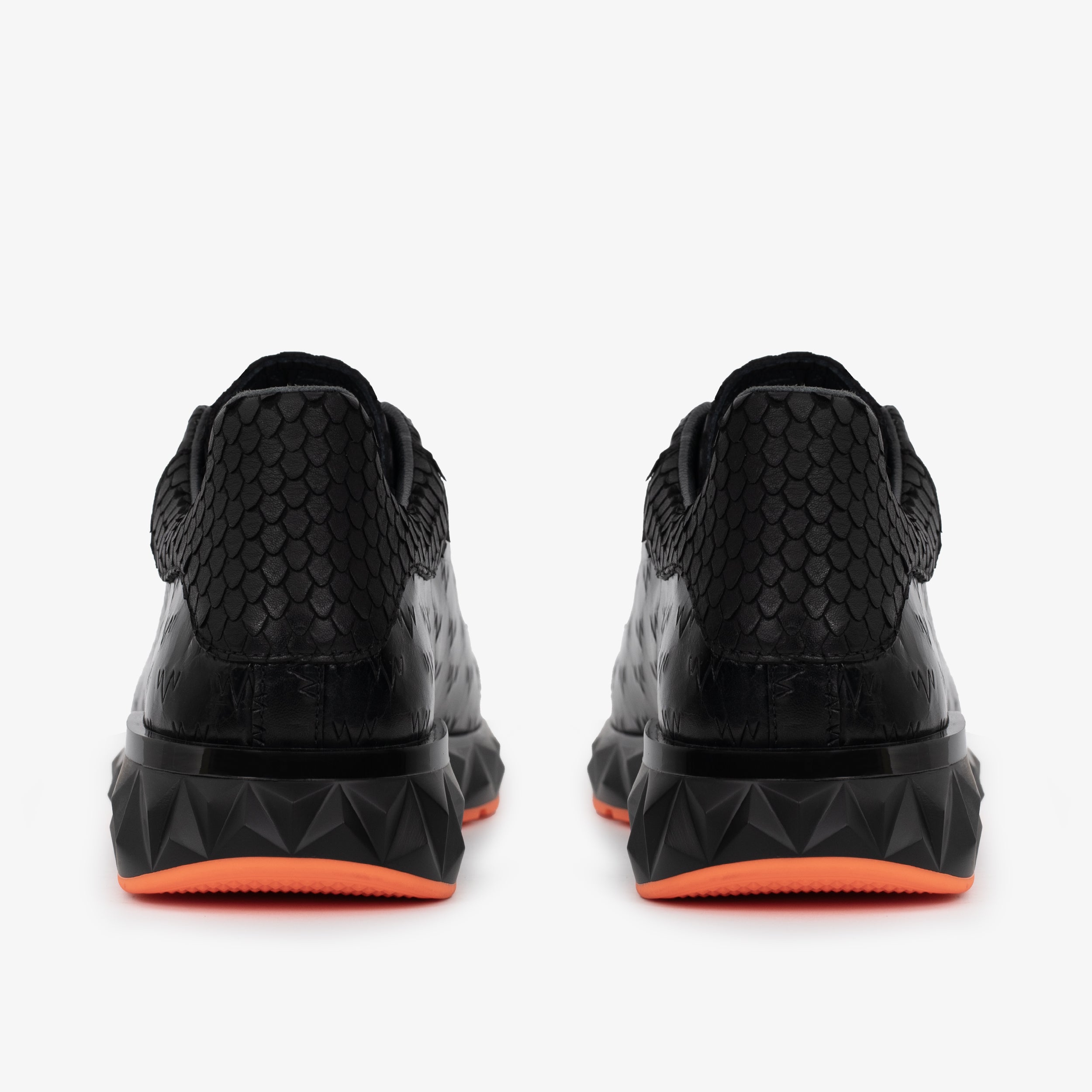 The Caesars Black Leather  Sneaker