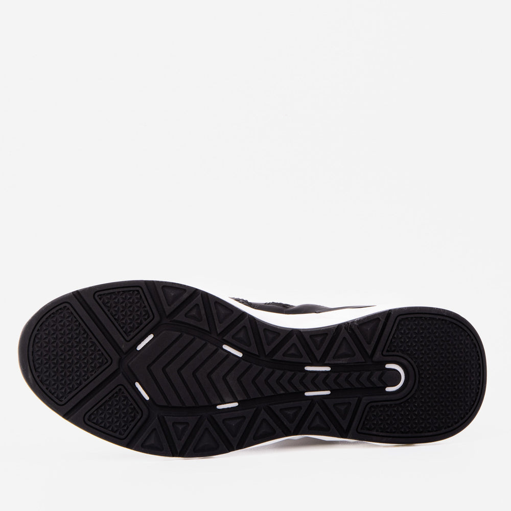 The Stealth Wingtip Buckle Black Leather Boot