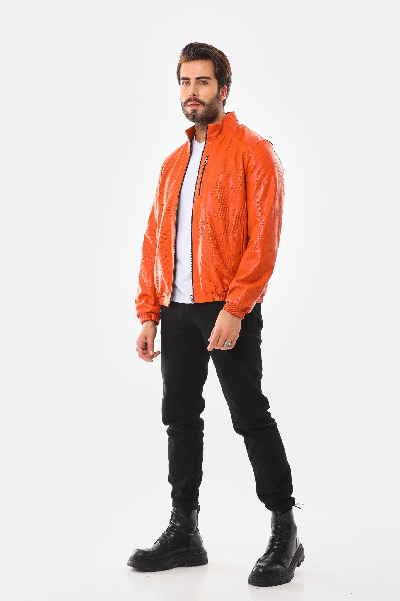 The Como Reversible Leather Bomber Jacket