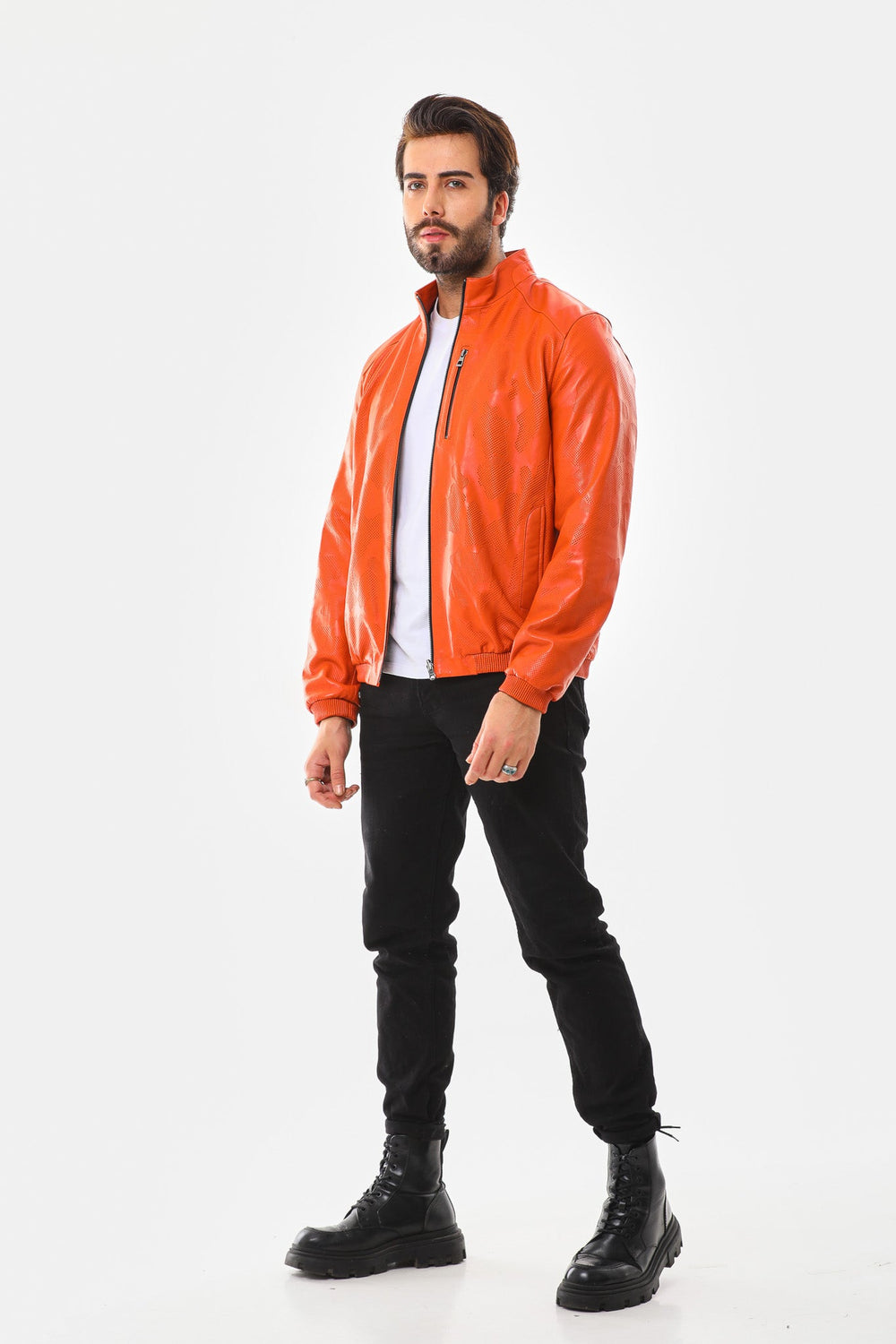 The Como Reversible Leather Bomber Jacket