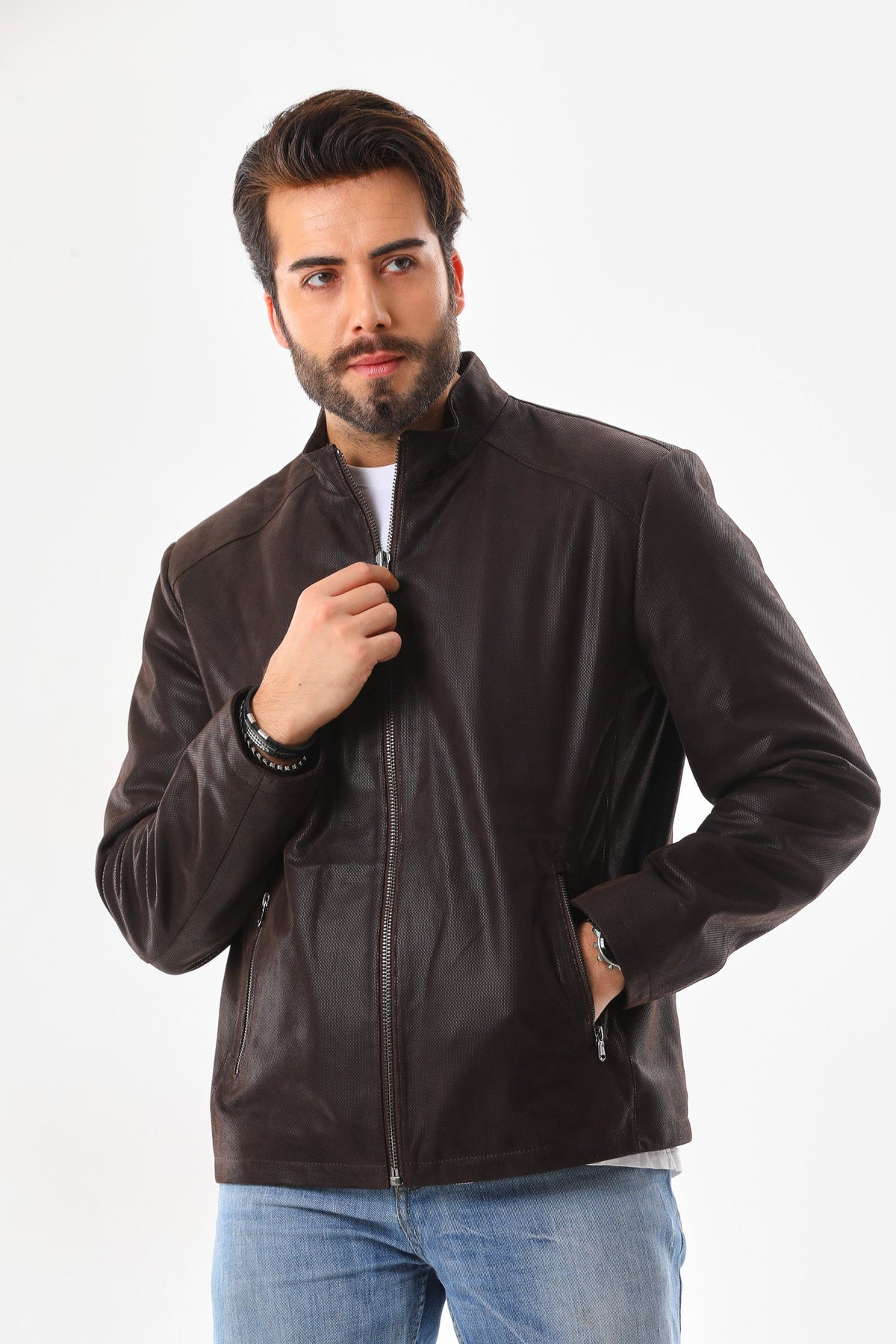 The Varden Brown Leather Jacket