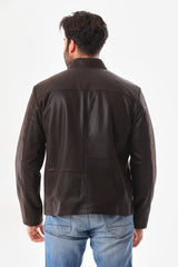 The Varden Brown Leather Jacket